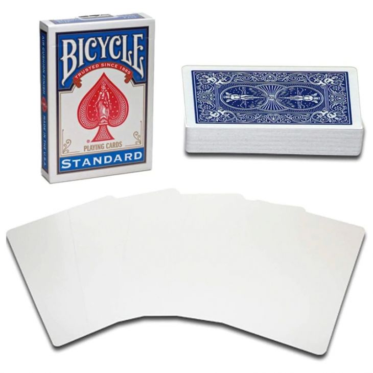 Bicycle Gaff Magic Card Decks: Blue Back Blank Face main image